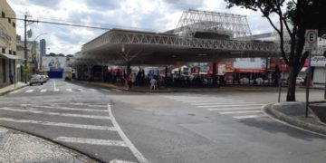 Terminal Central de ônibus, no Centro de Franca. Foto:  Renato Viana Albarral