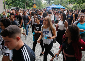 Estudantes em prova do Enem de ano anterior. Foto: Fernando Frazão/Agência Brasil