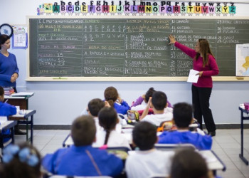 Alunos da rede estadual de ensino de São Paulo. Foto: Daniel Guimarães/A2IMG